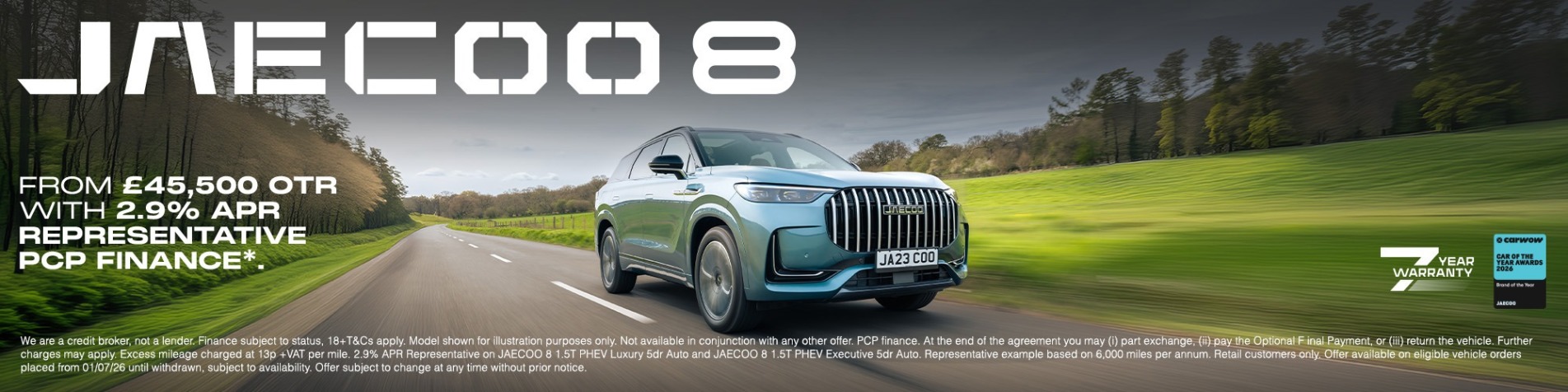 Jaecoo 8 Q3 Banner